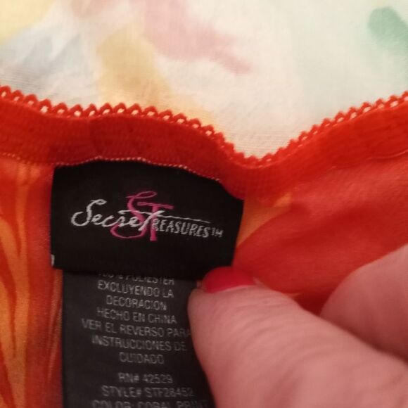 Secret Treasures XG(16-18) Straps Floral Print Boho Women's Top - Picture 2 of 7